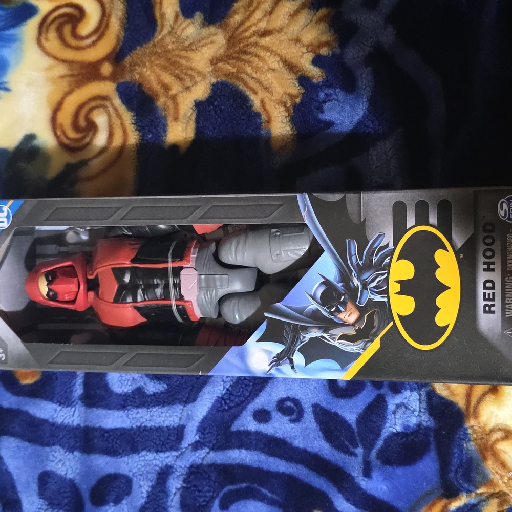 DC Red Hood Figure in Black and Red
